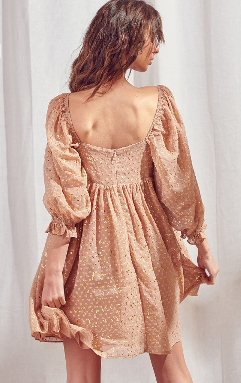Golden Babydoll Dress | Unity Golden Babydoll Dress | Unity