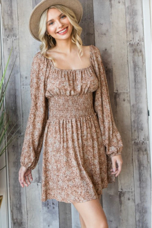 amelia floral mini dress Amelia Smocked Mini Dress