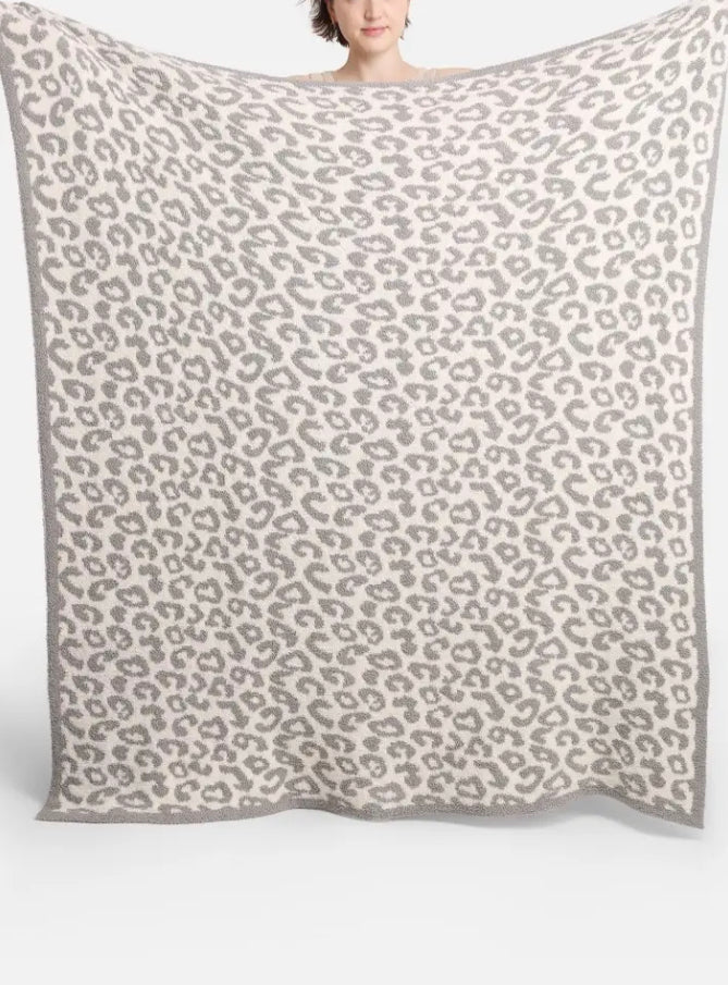 Lux Leopard Throw Blanket